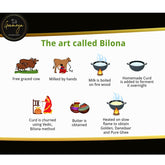 100% Pure Desi Cow Ghee By Grameya | Rich Source Of Vitamin & Protein Fiber Pure Healthy Cow Ghee Perfect For Roast Makhana | (1 Litre) 33.8 Ounce | Jar Pack